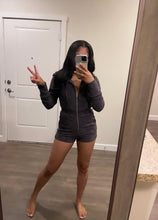 Load image into Gallery viewer, Pretty Girl Romper Dark Grey

