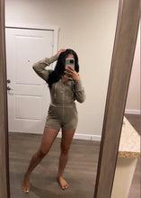 Load image into Gallery viewer, Pretty Girl Romper Olive Green
