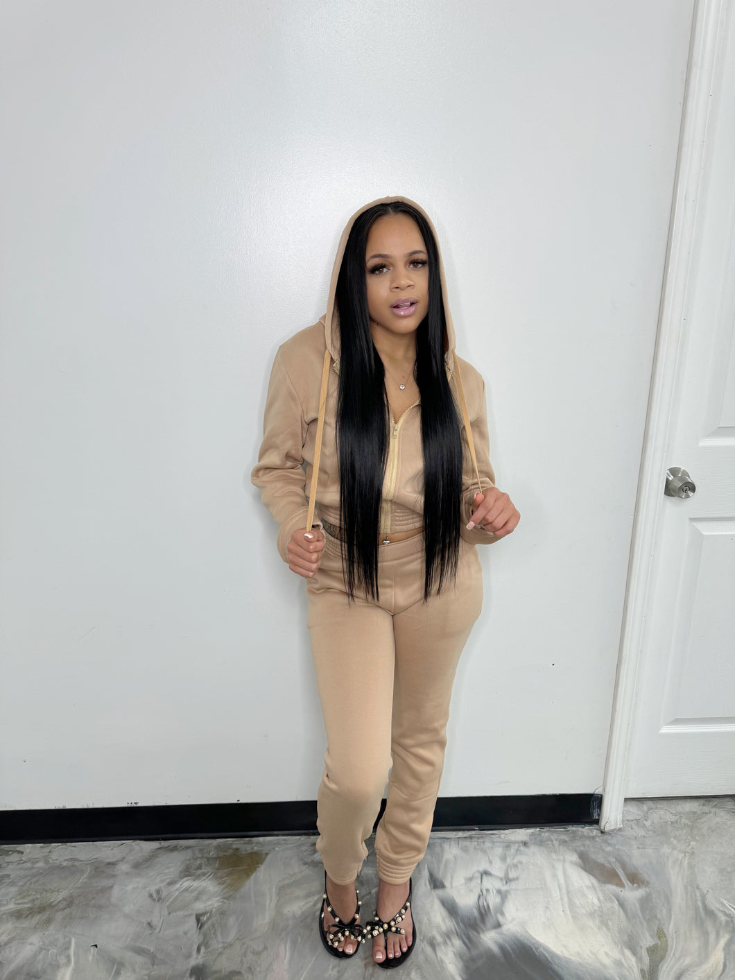 CARAMEL JOGGING SUIT