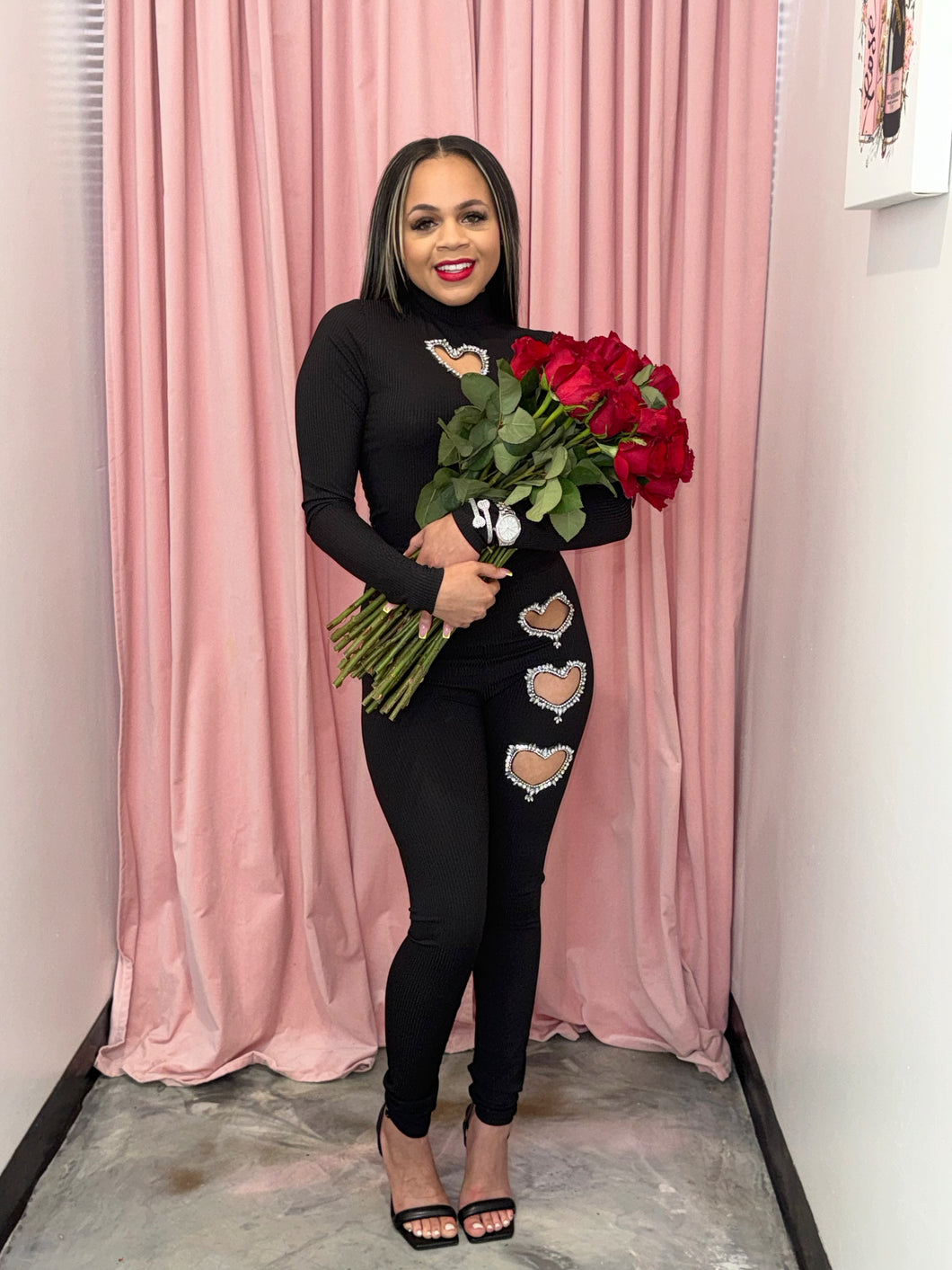 BE MINE LOVER GIRL BLACK