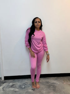 CHILL WITH ME PINK SET