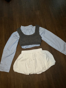 BAD TEACHER SKIRT WHITE